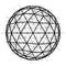 Global wireframe sphere. Vector EPS10