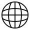 Globalization icon, outline style