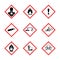 The Globally Harmonized System of Classification and Labeling of Chemicals vector on white background