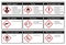 The Globally Harmonized System of Classification and Labeling of Chemicals vector on white background