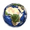 Globe Africa continent