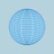 Globe of blue lines isolated. 3d Line ball. Network wireframe sphere. Vector shape illustration.