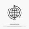 Globe, Business, Connect, Connection, Global, Internet, World Line Icon Vector