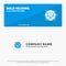 Globe, Business, Data, Global, Internet, Resources, World SOlid Icon Website Banner and Business Logo Template