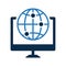 Globe Computer Logo Icon