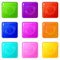 Globe database icons set 9 color collection
