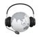 Globe with Headset Isolated