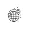 Globe location tour icon. Element of maps and navigator icon