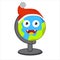 Globe mascot in commemoration of Christmas day