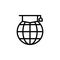 Globe, mortarboard icon. Element of Education icon. Thin line icon