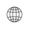 Globe outline icon