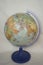 Globe with political map of the world