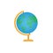 Globe. Rotation of the globe, vector illustration