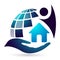 Globe save home world People life care taking care people save protect family care logo icon element vector design