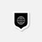 Globe Security shield sticker icon