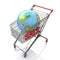 Globe shopping cart concept