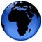 Globe view - Africa