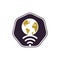 Globe wifi logo design icon.