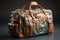 Globetrotter s laundry, travel themed bag adorned with world map print