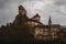 Gloomy medieval castle on the mountain, Orava, Slovakia.