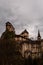 Gloomy medieval castle on the mountain, Orava, Slovakia.