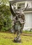 `Gloria Victis`, a bronze sculpture by Antonin Mercie on the lawn of a business in Dallas, Texas.