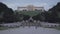 Gloriette colonnade in the Schoenbrunn garden in the evening Vienna, Austria September 2019