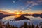 Glorious Crater Lake Sunrise