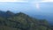 Glorious mountain view with beautiful sky and rainbow