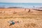 Glorious weather for the bank holiday as tourists and locals enjoy the Western Undercliff Beach.