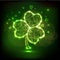 Glossy beautiful shamrock leave for St. Patricks Day.