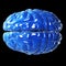 Glossy blue brain