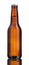 Glossy brown beer bottle