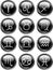 Glossy Buttons Zodiac Horoscope Signs