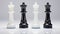 Glossy Chess Pieces: Bold Contrast In Genderless Princesscore Style