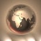 Glossy Crystal Earth Globe