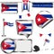Glossy flags of Isla de la Juventud, Cuba