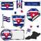 Glossy flags of Las Tunas, Cuba