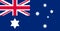 Glossy glass Australian flag as approved by the King in 1902, see Ausflag The Commonwealth Star has a six instead of seven pointed