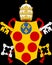 Glossy glass coat of arms of Pope Paul III