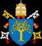 Glossy glass Coat of arms of the Popes of the family Della Rovere