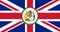 Glossy glass Flag of the The British Antarctic Territory