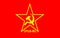 Glossy glass flag of Communist Party of Great Britain Marxistâ€“Leninist