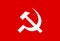 Glossy glass flag of Communist Party of India Marxist