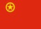 Glossy glass flag of Communist Youth League of China