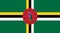 Glossy glass flag of Dominica