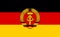 Glossy glass Flag of East Germany independent 1949â€“1990