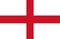 Glossy glass flag of England