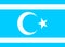 Glossy glass Flag of Iraqi Turkmen people