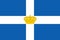 Glossy glass Flag of Kingdom of Greece 1863-1970